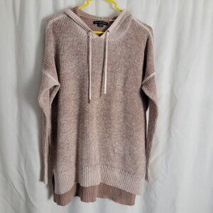 American Eagle Outfitters Hoodie Knit BOHO neutral Beige XS relaxed cozy slouchy